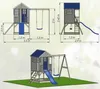 Wendi Toys Holz Stelzenhaus Alpaka mit Rutsche, Schaukel Produktbild-Vorschau 8