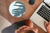 MuchoWow® Mauspad Mousepad Sommer - Monstera - Hellblau Produktbild-Vorschau 3