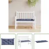 The Living Store Gartenbank-Auflage Marineblau 110x50x7 cm Produktbild-Vorschau 1