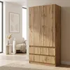 Armoire Novela, Wotan à 2 portes | Armoire de chambre Voir les images du produit 9