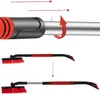 An instructional diagram showing how to extend a telescopic snow brush and ice scraper. Anteprima dell’immagine prodotto