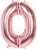 Folienballon 0 rosegold 86 cm Produktbild-Vorschau 1
