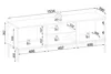 TV-Schrank 154 cm Haller - TV-Tisch mit Lamellen, Produktbild-Vorschau 5