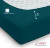 Carmy Spannbettlaken Jersey 140x200 - 160x200 cm Petrol Produktbild-Vorschau 4