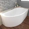 Badland Miki Eckbadewanne, Acryl Weiß, 140x70 cm, Tiefe 43 Produktbild-Vorschau 1