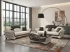 Modern Sofa Set 3-Sitzer 2-Sitzer Orange Weiß Wohnzimmer Produktbild-Vorschau 8