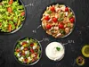 Salatschüssel Set groß mit Deckel ,0,7-6 L in Anthrazit Produktbild-Vorschau 3