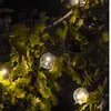 Luce solare 10 globi LED trasparenti bianco caldo PARTY Anteprima dell’immagine prodotto 5