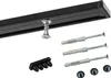 1-lauf Gardinenschiene Innenlauf Minimal Schwarz – 300cm Produktbild-Vorschau 2