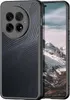 A phone case is shown next to a phone displaying a mountain landscape. Produktbild-Vorschau