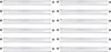 A set of twelve LED light tubes arranged in six rows of two. Podgląd zdjęcia produktu