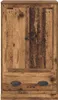 A front view of a wooden highboard with two doors and two drawers. Produktbild-Vorschau