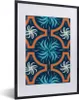 MuchoWow® MuchoWow® Gerahmtes Poster Blumen - Blau - Weiß - Produktbild-Vorschau 1