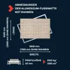 POLENTEX Aluminium Fußmatte für Türen mit Rahmen 80x60 cm, Produktbild-Vorschau 2