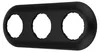 Cornice retrò da incasso a 3 luci I VX1 nero opaco Anteprima dell’immagine prodotto 1