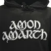 Amon Amarth Grauer Totenkopf-Kapuzenpullover – Offizielles Produktbild-Vorschau 3