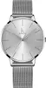 Alienwork Damen-Armbanduhr Quarz silber mit Metall Mesh Produktbild-Vorschau 1