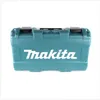 A teal plastic storage case with the white Makita logo on it, set against a white background. Voir les images du produit