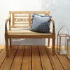 Massive Teakholz Sitzbank CHRISTOS 100cm natur Outdoor Produktbild-Vorschau 2