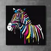 Coloray Uhr auf Leinwand 30x30 cm Wand Uhr Dekoration Produktbild-Vorschau 2