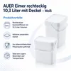 AUER 10,3 Liter Eimer rechteckig mit Deckel 29 x 20 x 27 cm Produktbild-Vorschau 3