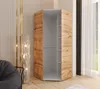 Eckkleiderschrank 192x80x46 cm Eiche Wotan mit Spiegel – Produktbild-Vorschau 2