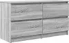 vidaXL TV skříňka šedá Sonoma 100x35x54 cm materiál na bázi Náhled obrázku produktu 1