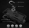 Exploded view of a black phone case with its components labeled. Produktbild-Vorschau