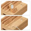 Relaxdays Oplaadstation, voor Apple Watch, bamboe, Productafbeelding-voorbeeld 7