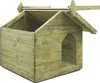 vidaXL Hundehütte mit Dach Imprägniertes Kiefernholz Produktbild-Vorschau 3