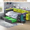 Lit de jeunesse AODEMOKO avec éclairage LED et station de Voir les images du produit 7