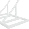 vidaXL Dvojitý svadobný oblúk, biela farba, 220 x 45 x 200 Náhľad obrázku produktu 7
