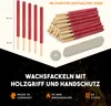 Wachsfackeln (50 Stk. ) mit 60 Min. Brenndauer - aus Produktbild-Vorschau 2