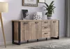 trendteam Emile Sideboard Tabak Eiche Nachbildung/Schwarz, Produktbild-Vorschau 5