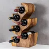 levandeo Weinflaschenhalter Akazie 50cm Hoch Akazienholz Produktbild-Vorschau 3