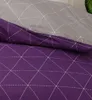 Bettwäsche 100% Baumwolle 200x220 cm Renforce Raute Lila Produktbild-Vorschau 2