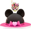 Minnie Maus-Kerze zum Geburtstag Kuchendeko bunt 7,5cm - Produktbild-Vorschau 3