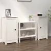 vidaXL Sideboards 2 Stk. Weiß 39x35x80 cm Massivholz Kiefer Produktbild-Vorschau 1