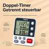 Digitaler Dual-Küchen-Timer, 3-Kanal Digitalwecker mit Produktbild-Vorschau 5