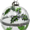 Weihnachtskugeln Glas aufklappbar mit Beerenmotiv 6cm klar Produktbild-Vorschau 6
