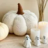 Biała Poduszka Dekoracyjna "Dynia" Ozdoba Na Halloween Podgląd zdjęcia produktu 1