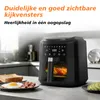 Heteluchtfriteuse, olievrij, metalen binnenruimte, 6L, Productafbeelding-voorbeeld 2