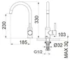 Waschtischarmatur 1434C-33 - Messing -  Chrom - hohe Produktbild-Vorschau 8