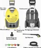 A diagram showing the different parts of a pressure washer with labels in German. Produktbild-Vorschau