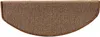 A single brown stair mat with a curved edge. Voir les images du produit