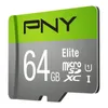 A product shot of a PNY Elite 64GB microSD card. Produktbild-Vorschau