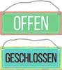 Offen oder Geschlossen Wendeschild mit Kordel Schild Produktbild-Vorschau 1