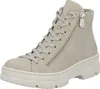 A single beige boot is shown against a white background. Podgląd zdjęcia produktu