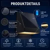 Solar-Wandleuchte für Außen mit Radarsensor und Produktbild-Vorschau 4