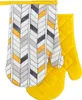 Ofenhandschuhe, Küchenhandschuhe mit Magnet Geo Gelb Produktbild-Vorschau 1